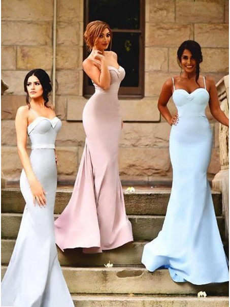 Trumpet/Mermaid Spaghetti Straps Long Prom Evening Formal Bridesmaid Dresses 99602082 Trumpet/Mermaid Spaghetti Straps Long Prom Evening Formal Bridesmaid Dresses 99602082
