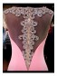 Beaded Long Pink See Through Prom Evening Formal Dresses 99602094