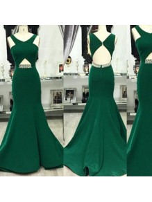 Mermaid Long Green Beaded Prom Formal Evening Party Dresses 996021006 Mermaid Long Green Beaded Prom Formal Evening Party Dresses 996021006
