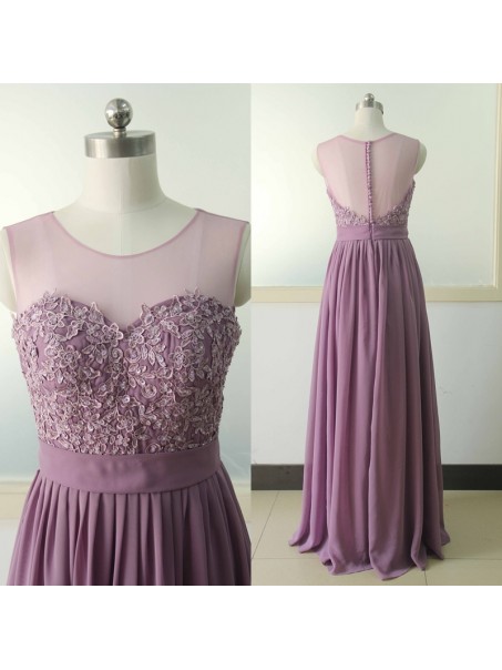 A-Line Lace Appliques Chiffon Prom Formal Evening Party Dresses 996021012 A-Line Lace Appliques Chiffon Prom Formal Evening Party Dresses 996021012