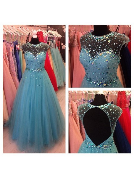 Beaded Tulle Long Prom Formal Evening Party Dresses 996021020 Beaded Tulle Long Prom Formal Evening Party Dresses 996021020