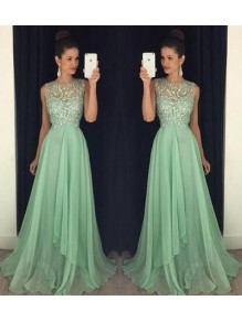 Long Chiffon Beaded Prom Formal Evening Party Dresses 996021043