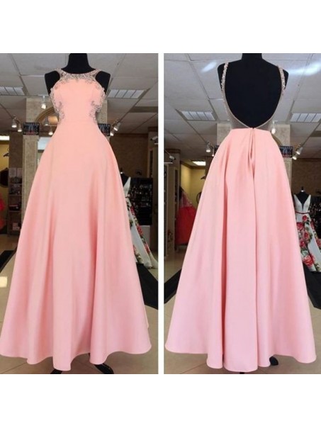 A-Line Long Pink Prom Formal Evening Party Dresses 996021064
