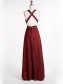 Long V-Neck Burgundy Prom Formal Evening Party Dresses 996021067