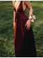 Long V-Neck Burgundy Prom Formal Evening Party Dresses 996021067