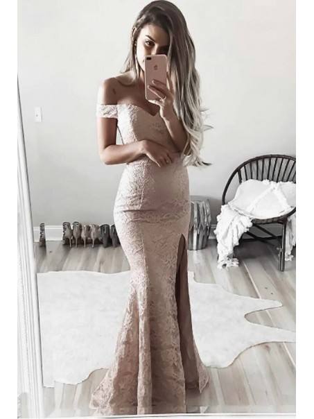 Classic Lace Mermaid Off-the-Shoulder Long Prom Formal Evening Party Dresses 996021090 Classic Lace Mermaid Off-the-Shoulder Long Prom Formal Evening Party Dresses 996021090