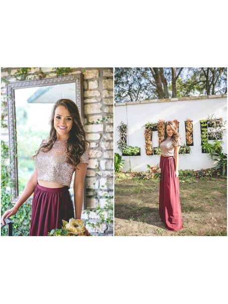 Sequins Two Pieces Prom Formal Evening Party Dresses 996021106 Sequins Two Pieces Prom Formal Evening Party Dresses 996021106