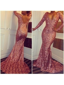 Mermaid Sequins Long Sleeves Prom Formal Evening Party Dresses 996021126 Mermaid Sequins Long Sleeves Prom Formal Evening Party Dresses 996021126