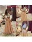Two Pieces Beaded Long Prom Formal Evening Party Dresses 996021143