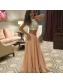 Two Pieces Beaded Long Prom Formal Evening Party Dresses 996021143