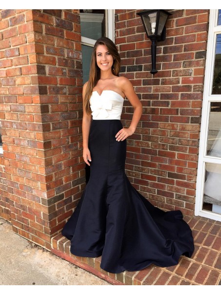 Black White Mermaid Long Prom Formal Evening Party Dresses 996021151 Black White Mermaid Long Prom Formal Evening Party Dresses 996021151