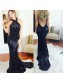 Long Navy Blue Sequins Prom Formal Evening Party Dresses 996021166
