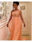 Long Chiffon One Sleeves Lace Prom Formal Evening Party Dresses 996021167