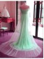 Mermaid Off-the-Shoulder Mint Green Lace Tulle Prom Formal Evening Party Dresses 996021174