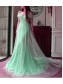 Mermaid Off-the-Shoulder Mint Green Lace Tulle Prom Formal Evening Party Dresses 996021174