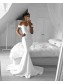 Long White Mermaid Off-the-Shoulder Long Prom Formal Evening Party Dresses 996021205