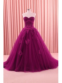 Ball Gown Lace Appliques Long Prom Formal Evening Party Dresses 996021207