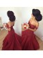 Mermaid Off-the-Shoulder Lace Appliques Prom Formal Evening Party Dresses 996021208