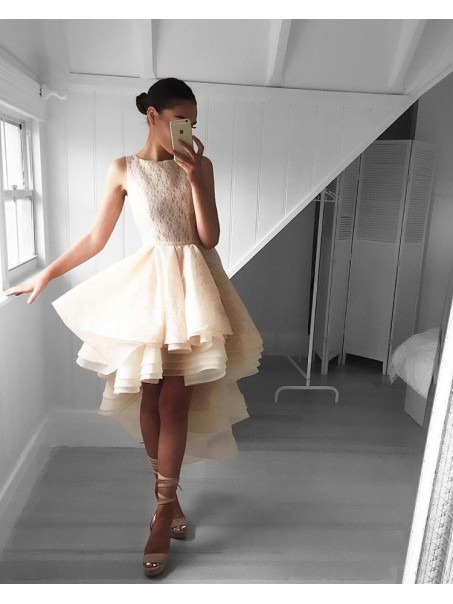 High Low Lace Short Prom Homecoming Cocktail Graduation Dresses 996021209