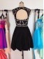Beaded Short Black Prom Evening Homecoming Cocktail Dresses 99602122