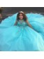 Ball Gown Lace Appliques Beaded Long Prom Formal Evening Party Dresses 996021250
