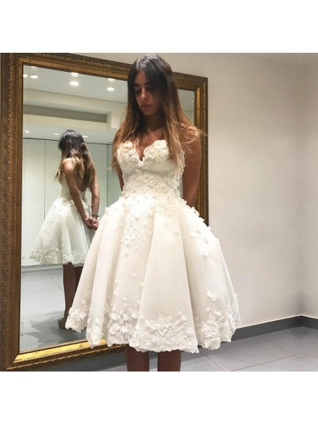 Ball Gown Sweetheart Lace Short Prom Formal Evening Party Dresses 996021272
