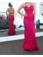 Mermaid Sequins Criss Cross Back Long Red Prom Formal Evening Party Dresses 996021279