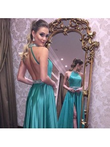 Beaded Long Prom Formal Evening Party Dresses with Slit 996021297