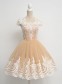 Cap-Sleeves Short Lace Appliques Tulle Prom Evening Homecoming Cocktail Dresses 99602130 Cap-Sleeves Short Lace Appliques Tulle Prom Evening Homecoming Cocktail Dresses 99602130