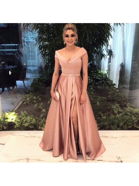 Long Beaded Off-the-Shoulder Prom Formal Evening Party Dresses 996021300
