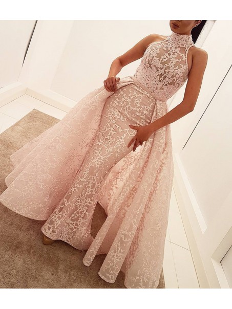 Mermaid High Neck Lace Long Prom Formal Evening Party Dresses 996021312 Mermaid High Neck Lace Long Prom Formal Evening Party Dresses 996021312
