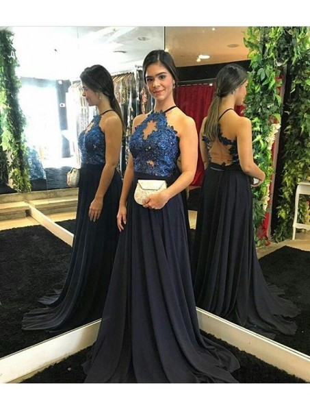Lace and Chiffon Two Pieces Prom Formal Evening Party Dresses 996021315 Lace and Chiffon Two Pieces Prom Formal Evening Party Dresses 996021315