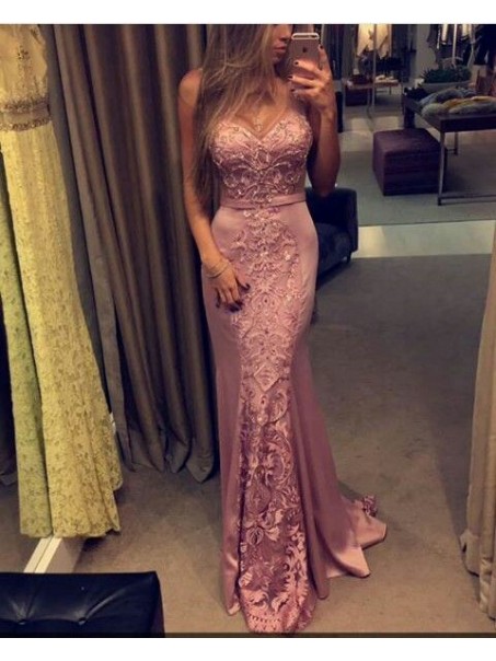 Mermaid Sweetheart Lace Long Prom Formal Evening Party Dresses 996021316