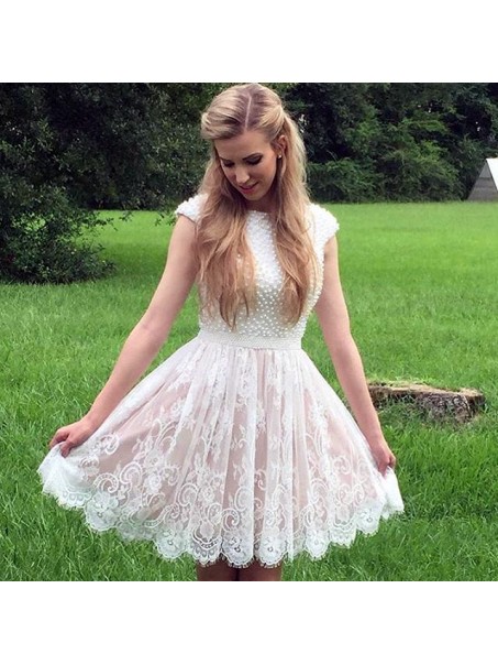 Cap Sleeves Lace Short White Prom Homecoming Cocktail Graduation Dresses 996021320 Cap Sleeves Lace Short White Prom Homecoming Cocktail Graduation Dresses 996021320