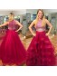 Two Pieces Beaded Tulle Ball Gown Prom Formal Evening Party Dresses 996021321 Two Pieces Beaded Tulle Ball Gown Prom Formal Evening Party Dresses 996021321