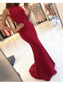 Mermaid Sleeveless Lace Long Prom Formal Evening Party Dresses 996021330 Mermaid Sleeveless Lace Long Prom Formal Evening Party Dresses 996021330
