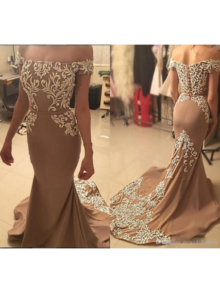 Mermaid Off-the-Shoulder Prom Formal Evening Party Dresses 996021333