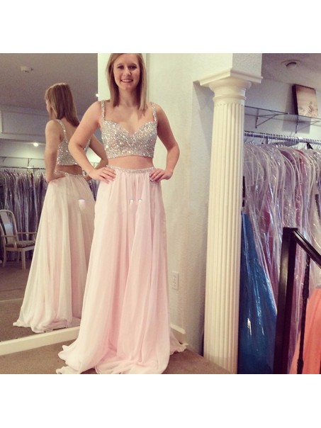 Beaded Two Pieces Long Prom Formal Evening Party Dresses 996021338 Beaded Two Pieces Long Prom Formal Evening Party Dresses 996021338