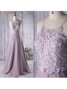 A-Line Spaghetti Straps Long Lace Prom Formal Evening Party Dresses 996021342 A-Line Spaghetti Straps Long Lace Prom Formal Evening Party Dresses 996021342