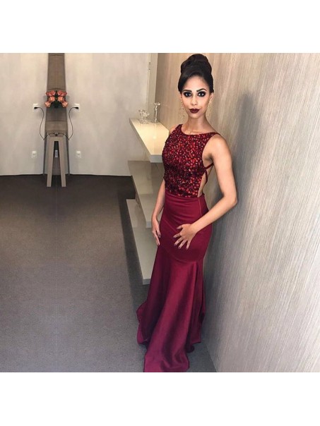Beaded Long Prom Formal Evening Party Dresses 996021364