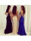 Sexy Long Black Lace Prom Formal Evening Party Dresses 996021372