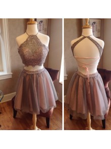 Short Lace Two Pieces Prom Homecoming Cocktail Graduation Dresses 996021382