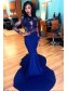 Royal Blue Long Sleeves Mermaid Evening Gowns Sexy Court Train Lace Party Dresses 99602139 Royal Blue Long Sleeves Mermaid Evening Gowns Sexy Court Train Lace Party Dresses 99602139