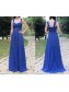 Long Royal Blue Beaded Chiffon Prom Formal Evening Party Dresses 996021399