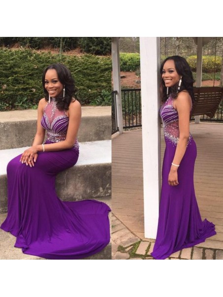 Long Purple Beaded Prom Formal Evening Party Dresses 996021402