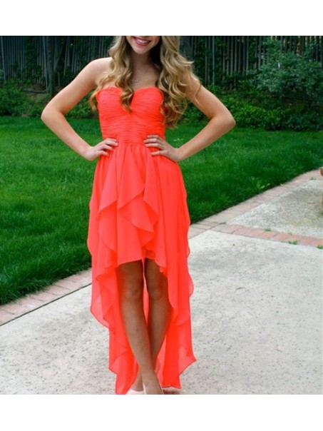 High Low Chiffon Short Prom Formal Evening Party Dresses 996021415