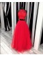 Two Pieces Lace and Tulle Prom Formal Evening Party Dresses 996021422
