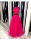 Two Pieces Lace and Tulle Prom Formal Evening Party Dresses 996021422