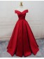 Long Red Off-the-Shoulder Prom Formal Evening Party Dresses 996021435 Long Red Off-the-Shoulder Prom Formal Evening Party Dresses 996021435