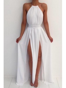 Long White Chiffon Prom Formal Evening Party Dresses 996021469 Long White Chiffon Prom Formal Evening Party Dresses 996021469